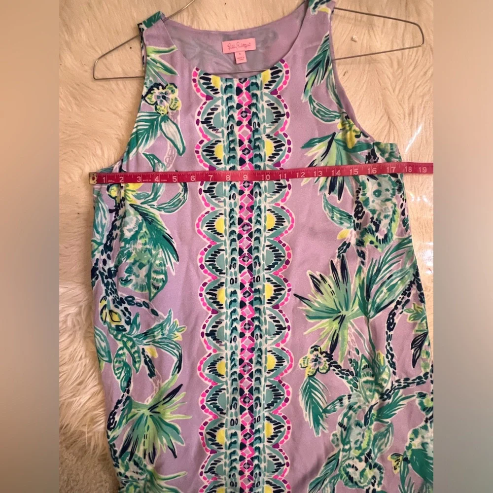 Lilly Pulitzer Jackie Shift Dress in Resort White 100% Silk Women's‎ Size S